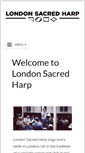 Mobile Screenshot of londonsacredharp.org